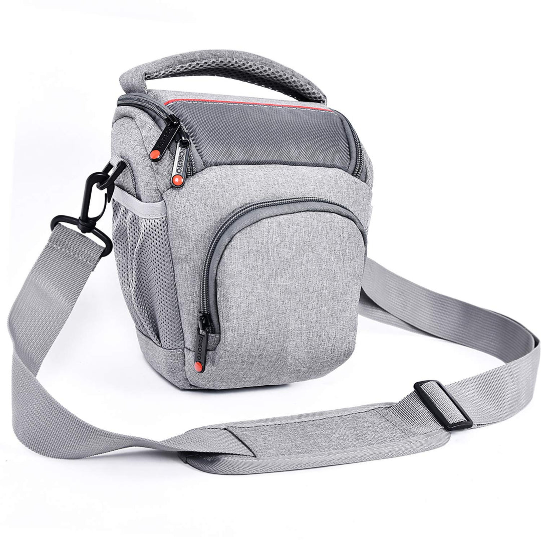 FOSOTO DSLR/SLR-Kameratasche Kamera-Umhängetasche mit Regenabdeckung Kompakte Kameraumhängetasche fü