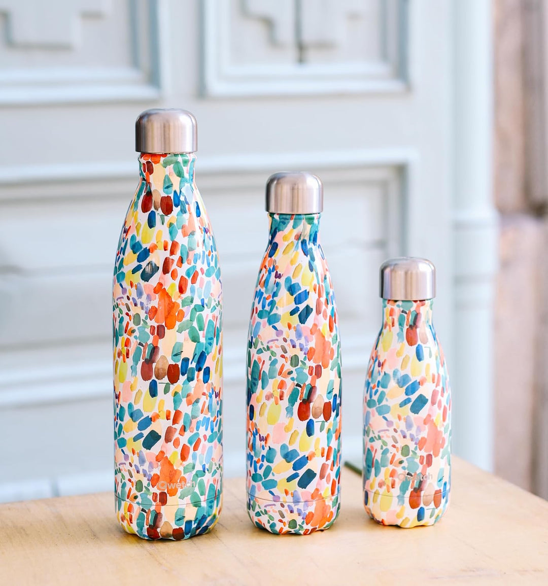 QWETCH - Isothermische Originals Flasche - Arty 500ml - Nomadische Edelstahlflasche - 24h Kalt und 1