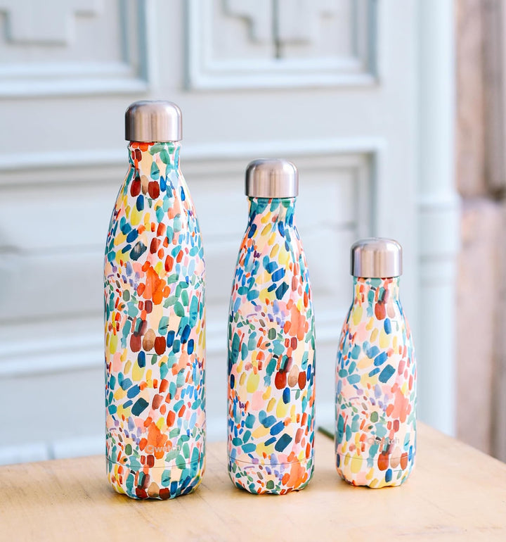 QWETCH - Isothermische Originals Flasche - Arty 500ml - Nomadische Edelstahlflasche - 24h Kalt und 1