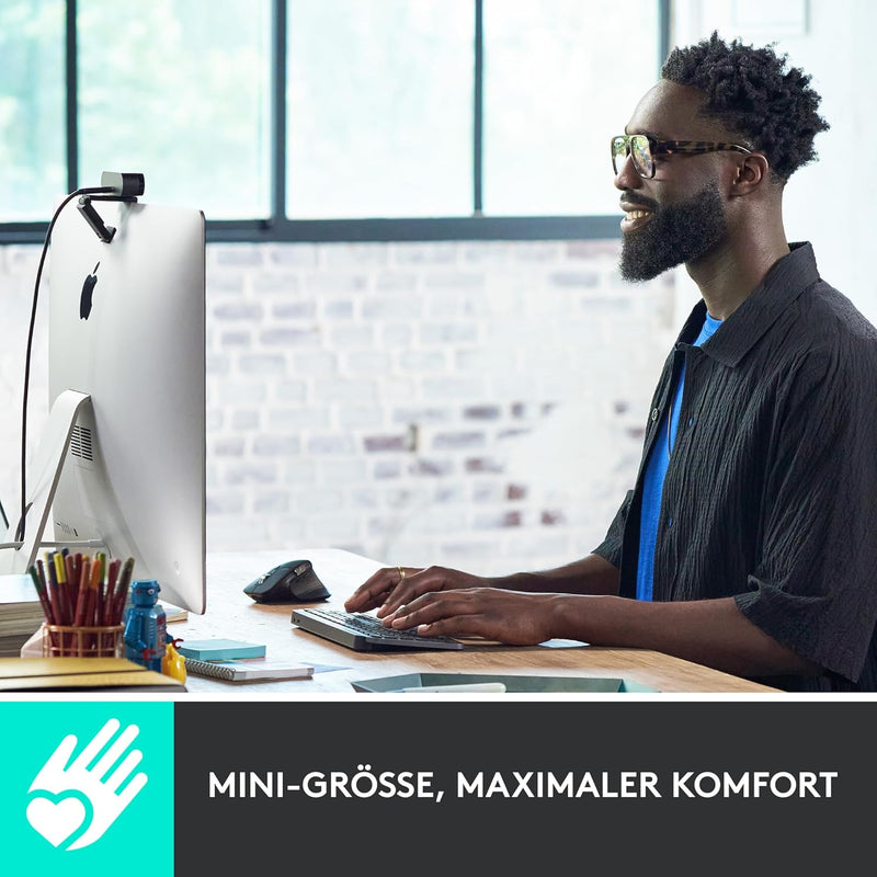 Logitech MX Keys Mini Kabellose Tastatur, Kompakt, Bluetooth, Hintergrundbeleuchtung, USB-C, Kompati