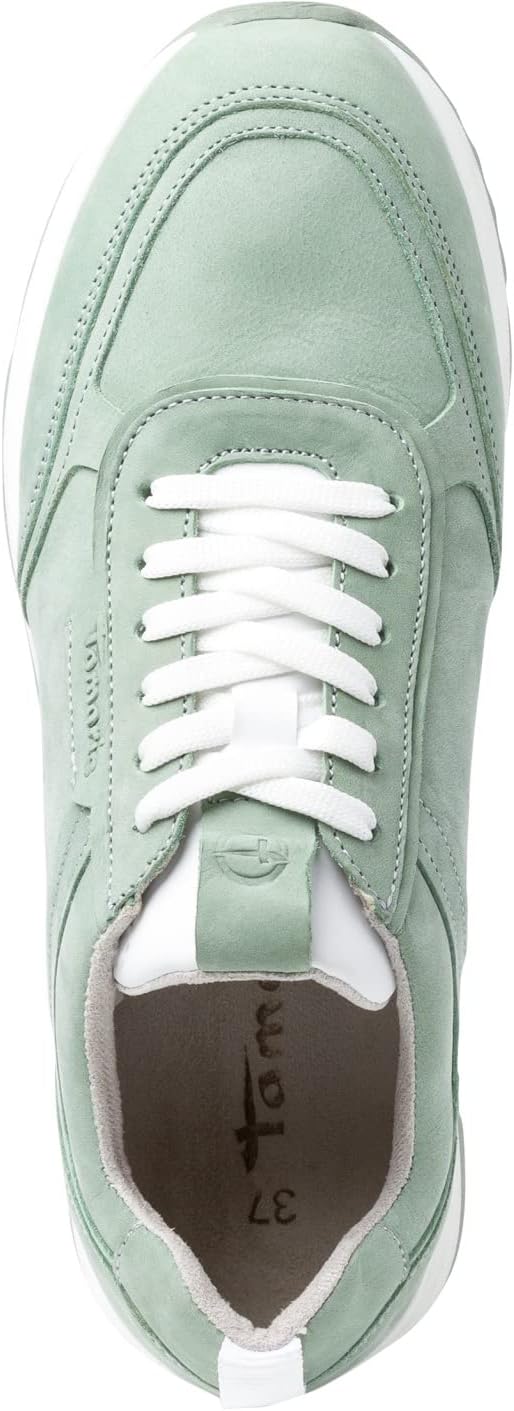 Tamaris Damen 1-1-23708-28 Sneaker 39 EU Sage Nubuc, 39 EU Sage Nubuc