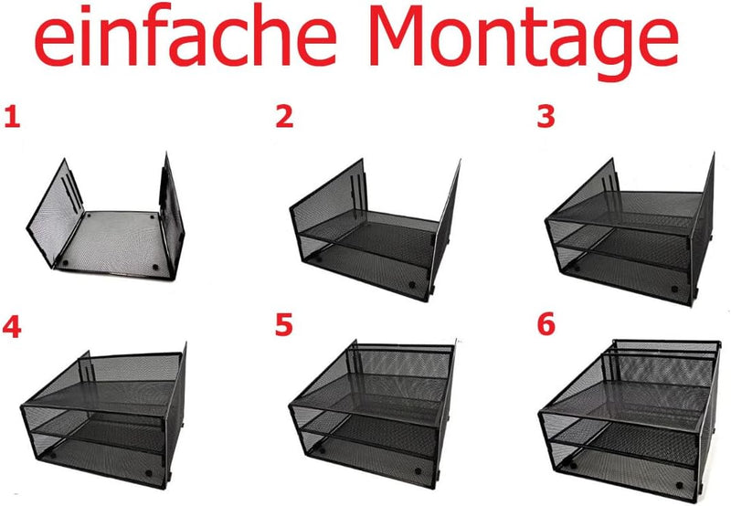 AMECO Schreibtisch-Organizer mit Einlegeböden Praktischer Organisator Aufrechterhaltung von Ordnung