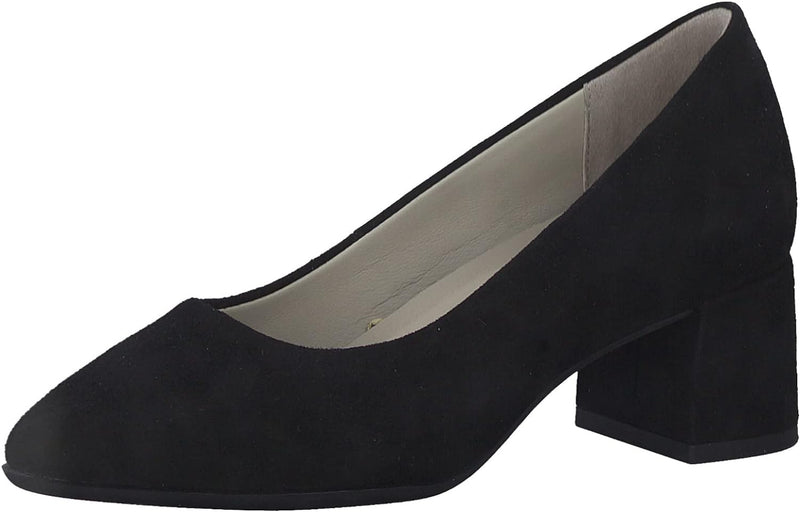 Tamaris Comfort Damen Pumps 8-8-82300-20 Comfort fit 36 EU Weit Black Suede, 36 EU Weit Black Suede