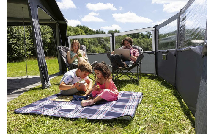BERGER Valtellina-Air Camping Windschutz 480 x 140 cm | Sichtschutz Garten - Strand Windschutz mit S