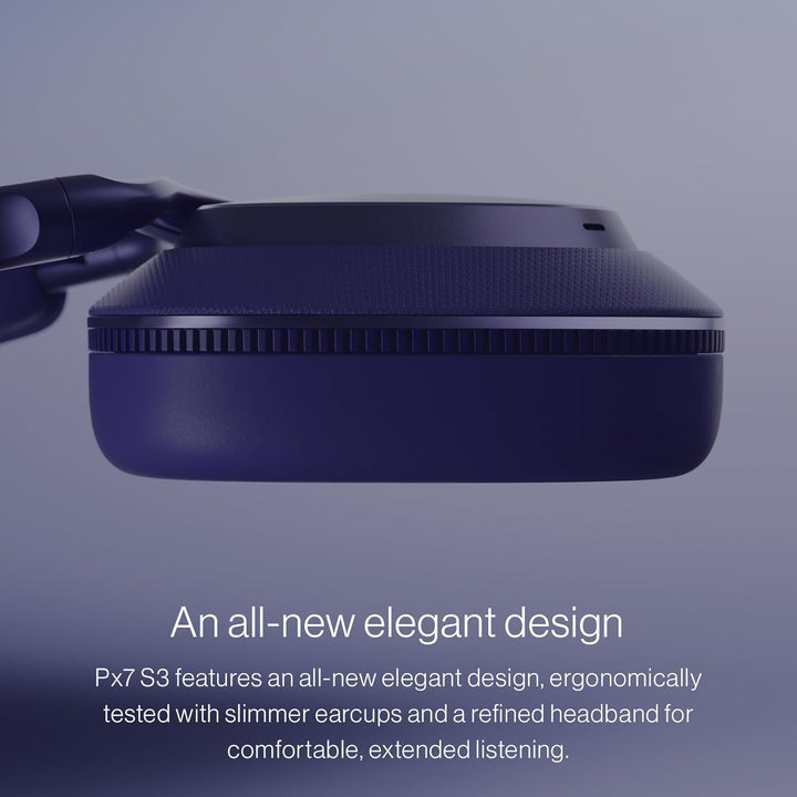 Bowers & Wilkins Px7 S3 Over-Ear-Kopfhörer mit Geräuschunterdrückung, kabellos, aptX™ Lossless, Schn