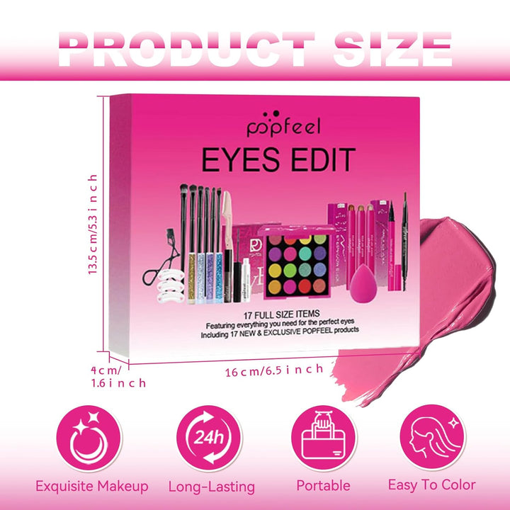 RoseFlower Schminke Set Profi Make Up Set Teenager Mädchen Schminkkoffer Kosmetische Makeup Paletten