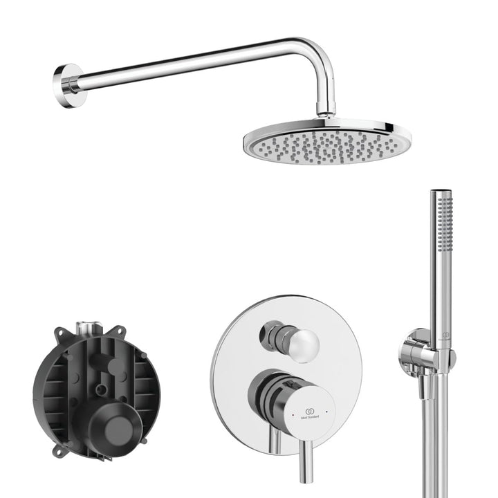 Ideal Standard - Ceraline Duschset komplett mit Innen- und Aussenteil, verchromt