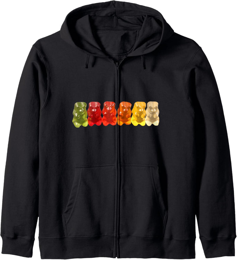 Gummibärchen Süssigkeiten Kapuzenjacke