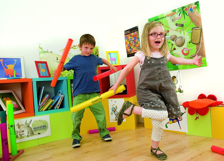 FUZEAU - 3462 – Set mit 7 diatonischen Bass Boomwhackern – auf jeder Röhre stimmt seine bunte Note –
