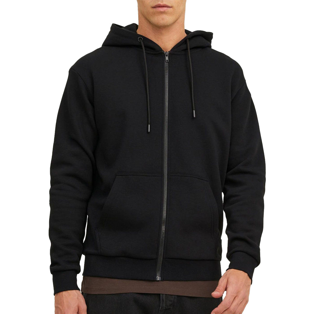 JACK & JONES Regular Fit Kapuzenjacke Hoodie mit Reissverschluss Uni Zip Pullover Sweater JJEBRADLEY