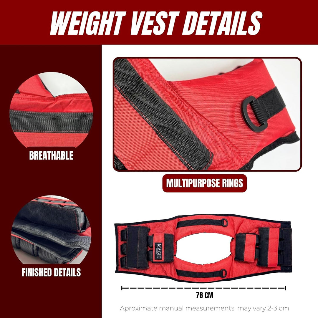 Verstellbare Gewichtsweste. Trainingsgewichtsweste 20kg. Gewichtsweste Herausnehmbare Einstellbar un