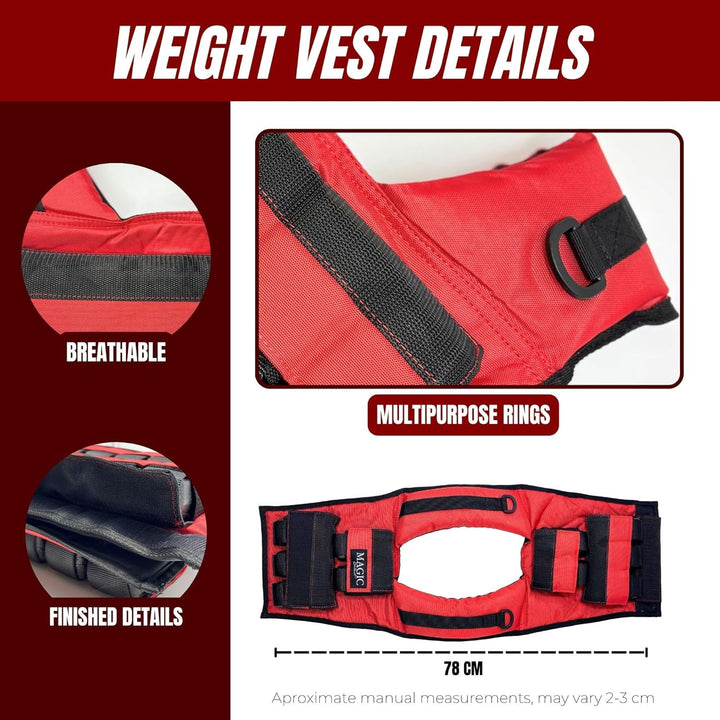 Verstellbare Gewichtsweste. Trainingsgewichtsweste 20kg. Gewichtsweste Herausnehmbare Einstellbar un