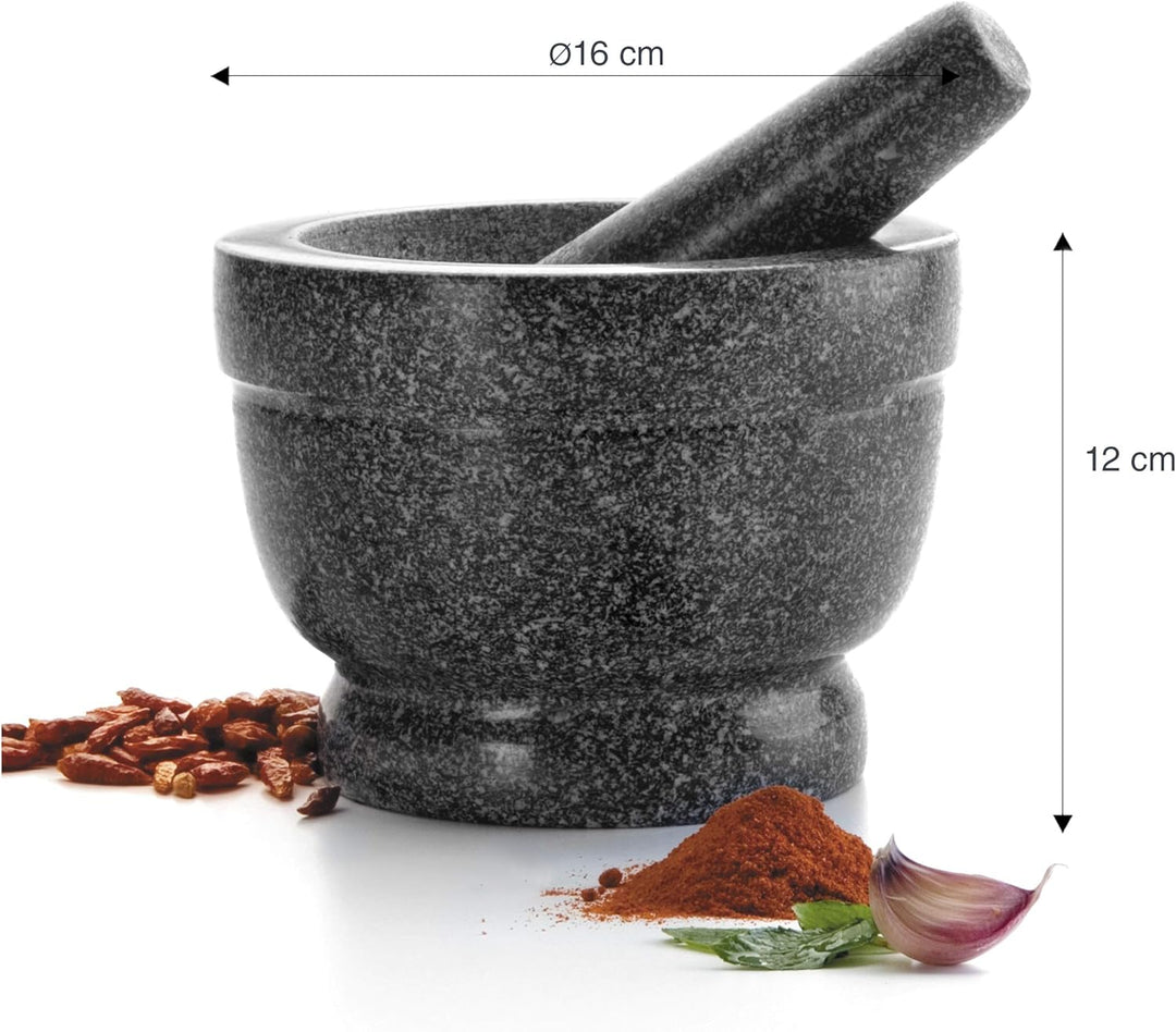LACOR- 60516 - Granit Handmörtel, Küchenmörtel mit Mace, Nicht porös Innenraum, robust, robust und l