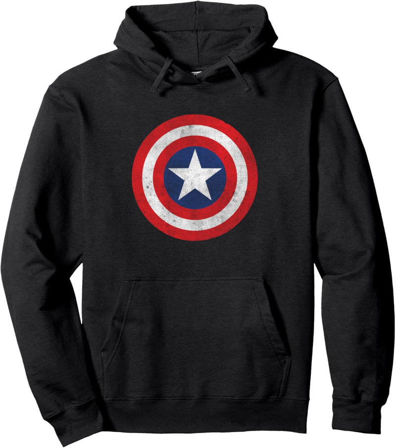 Marvel Captain America Classic Shield Graphic Pullover Hoodie