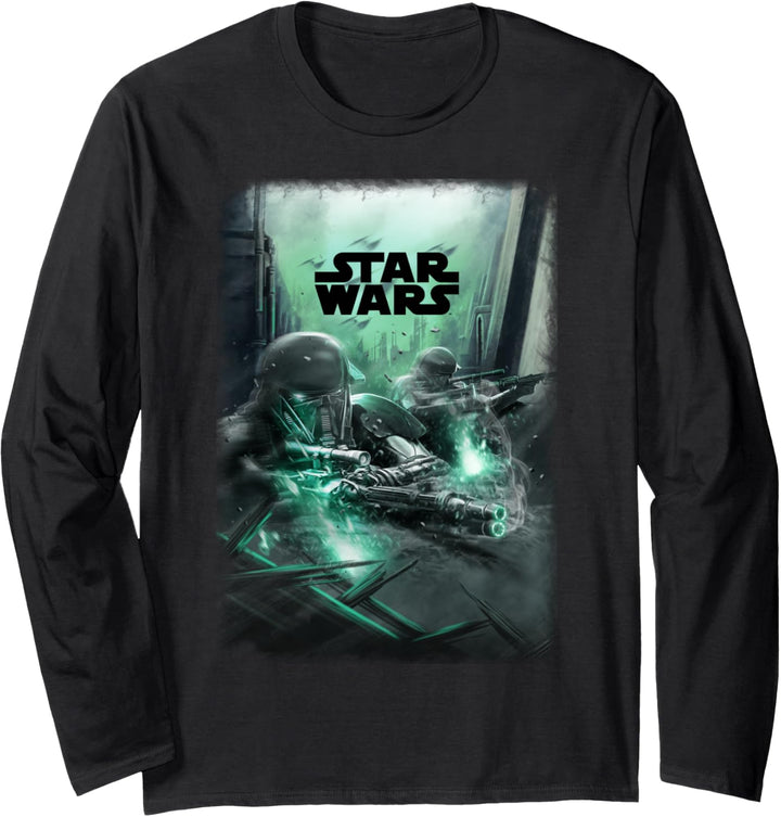 Star Wars Rogue One Death Poster Langarmshirt