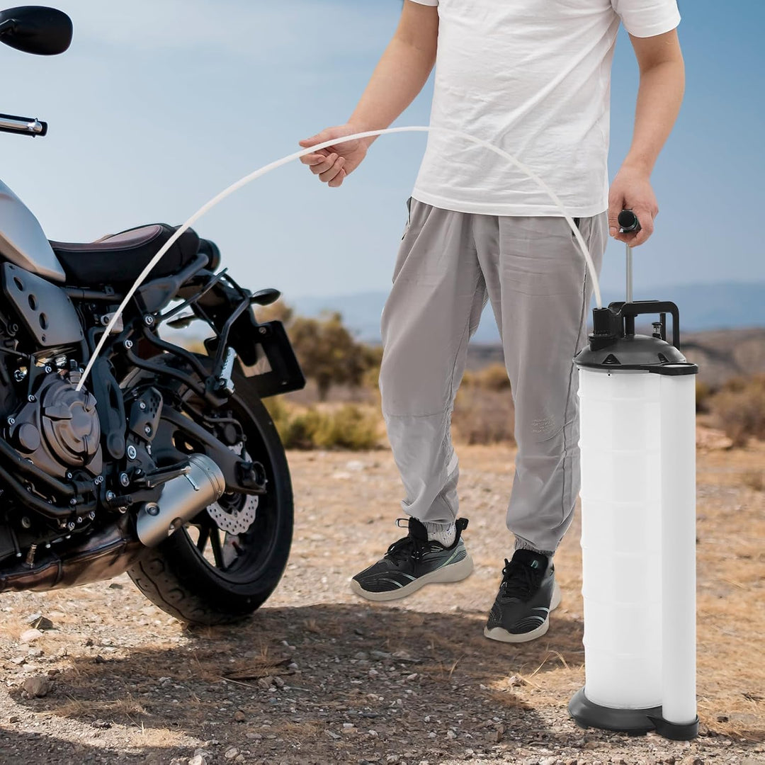 KenSyuInt 7L Ölabsauger Ölabsaugpumpe Handpumpe Absaugpumpe Flüssigkeitsabsaugpumpe Manuelle Ölumfül