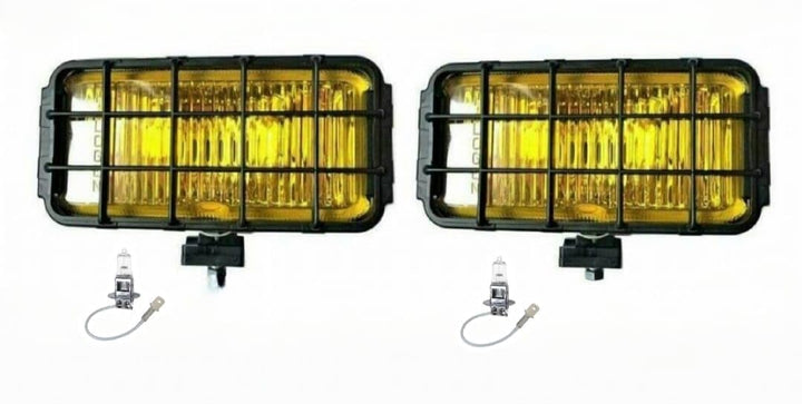 Mlx MelTruck® 2x H3 Halogen Gelb Nebelscheinwerfer 12V 24V IP54 Zusatzscheinwerfer 195x95x82 mm und