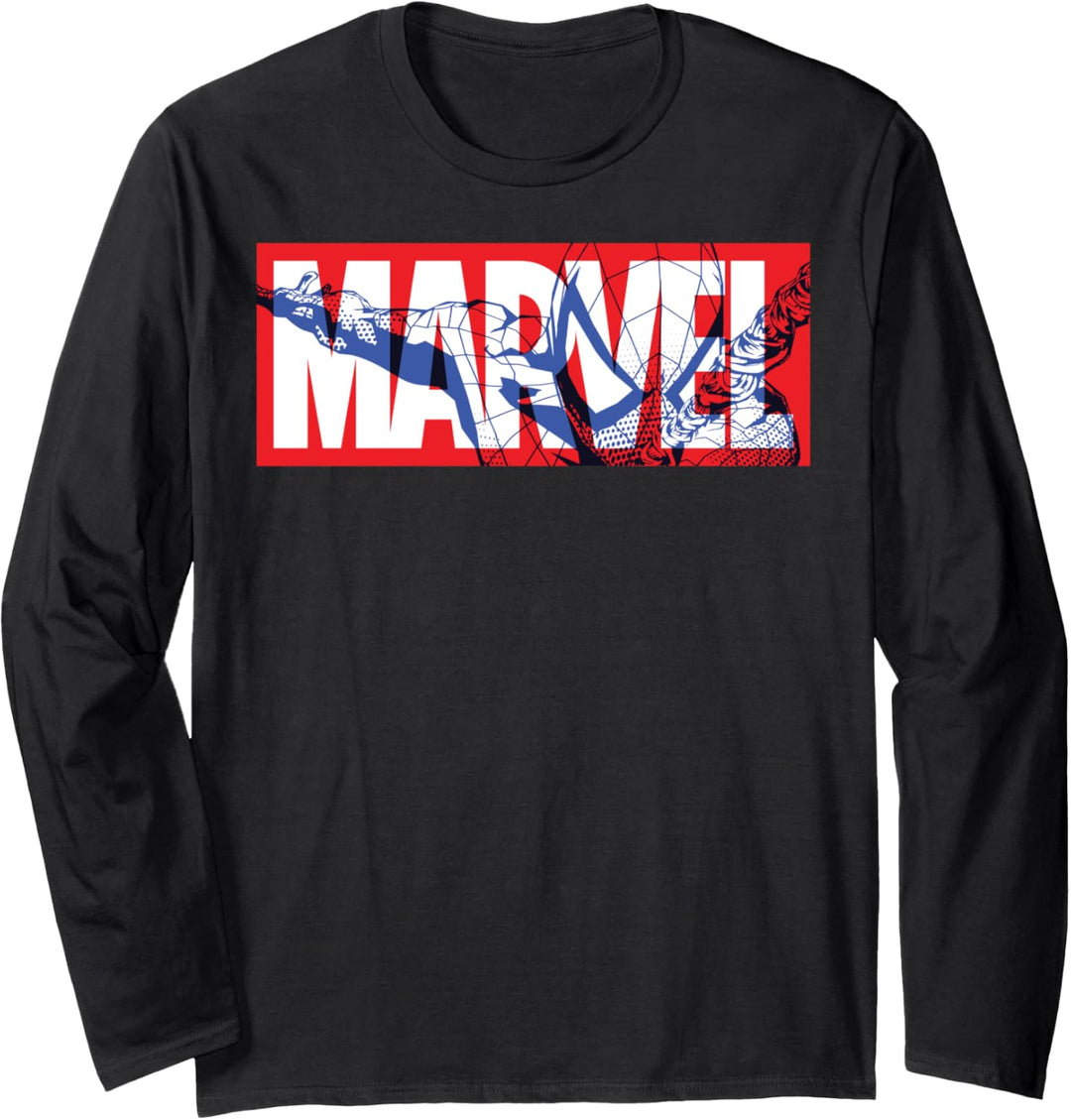 Marvel Classic Logo Spider-Man Fill Langarmshirt