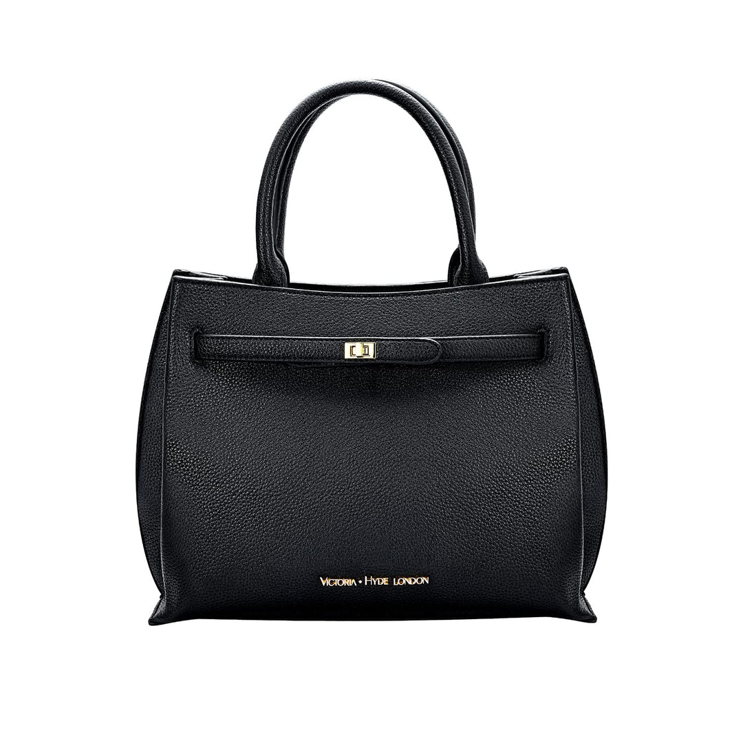 VICTORIA HYDE Handtaschen Damen Gross PU Leder Shopper Damen Handtasche Schwarz Elegant Schultertasc