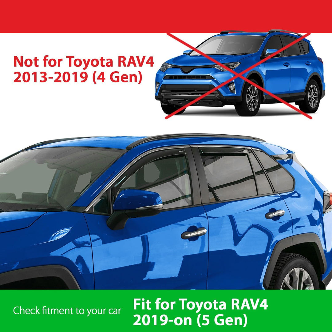 Goodyear Windabweiser für Toyota RAV4 2019-2024, Autofenster Regenschutz, Regenabweiser, Integrierte