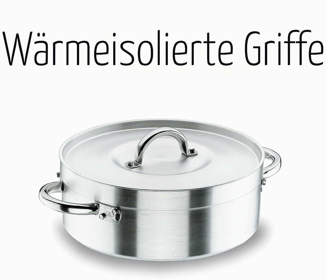 Lacor Bratentopf mit Deckel Grösse: 70L niedriger Topf 60 cm, niedriger Topf 60 cm