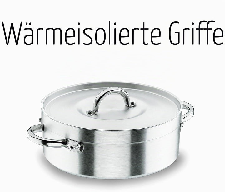 Lacor Bratentopf mit Deckel Grösse: 70L niedriger Topf 60 cm, niedriger Topf 60 cm