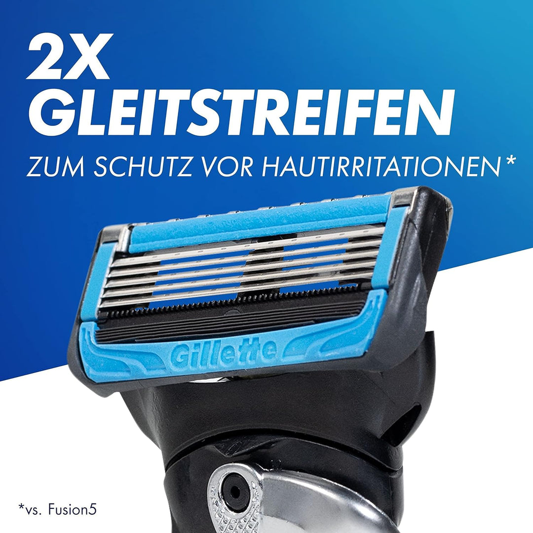 Gillette ProShield Chill Rasierklingen für Rasierer, 6 Ersatzklingen für Nassrasierer Herren mit 5-f