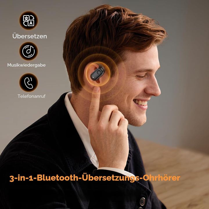 Kentfaith KI Übersetzer Kopfhörer, 3-in-1 Bluetooth 5.3 Echtzeit Übersetzungskopfhörer mit 150 Sprac