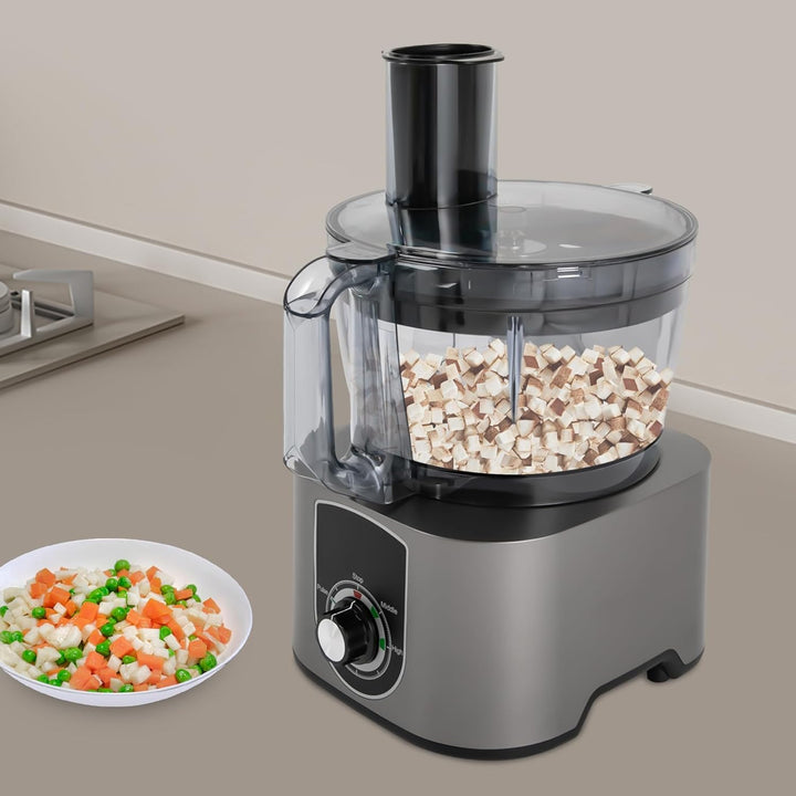 Multizerkleinerer, Zerkleinerer Elektrisch, 220V Space-saving 3 in 1 Würfelschneidemaschine 600W 7L