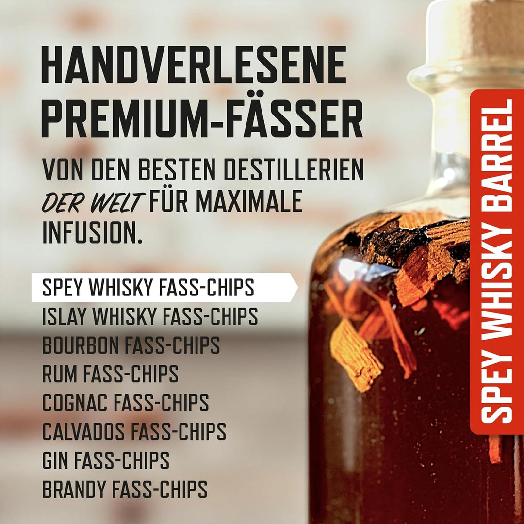 Deer Jimmy's® DIY Whisky Geschenkset – Whisky selbst Machen mit Premium Eichenholz aus schottischen