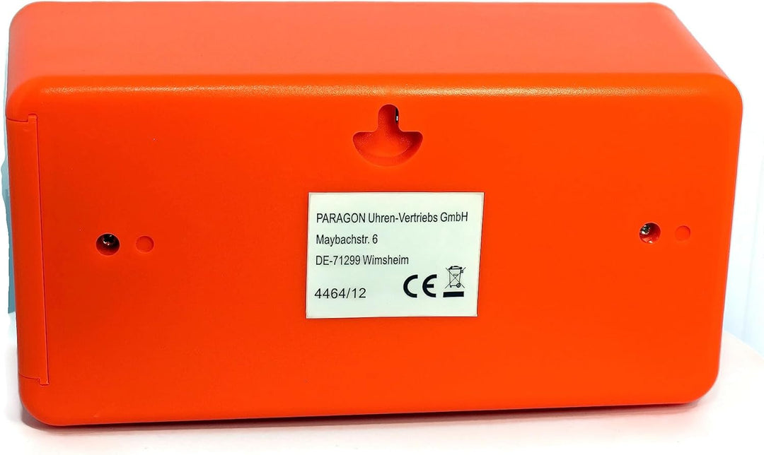Atlanta Moderne Tischuhr Quarz mit Retro Flip Anzeige - 4464 (Orange/Schwarz) Gelb/Schwarz, Gelb/Sch
