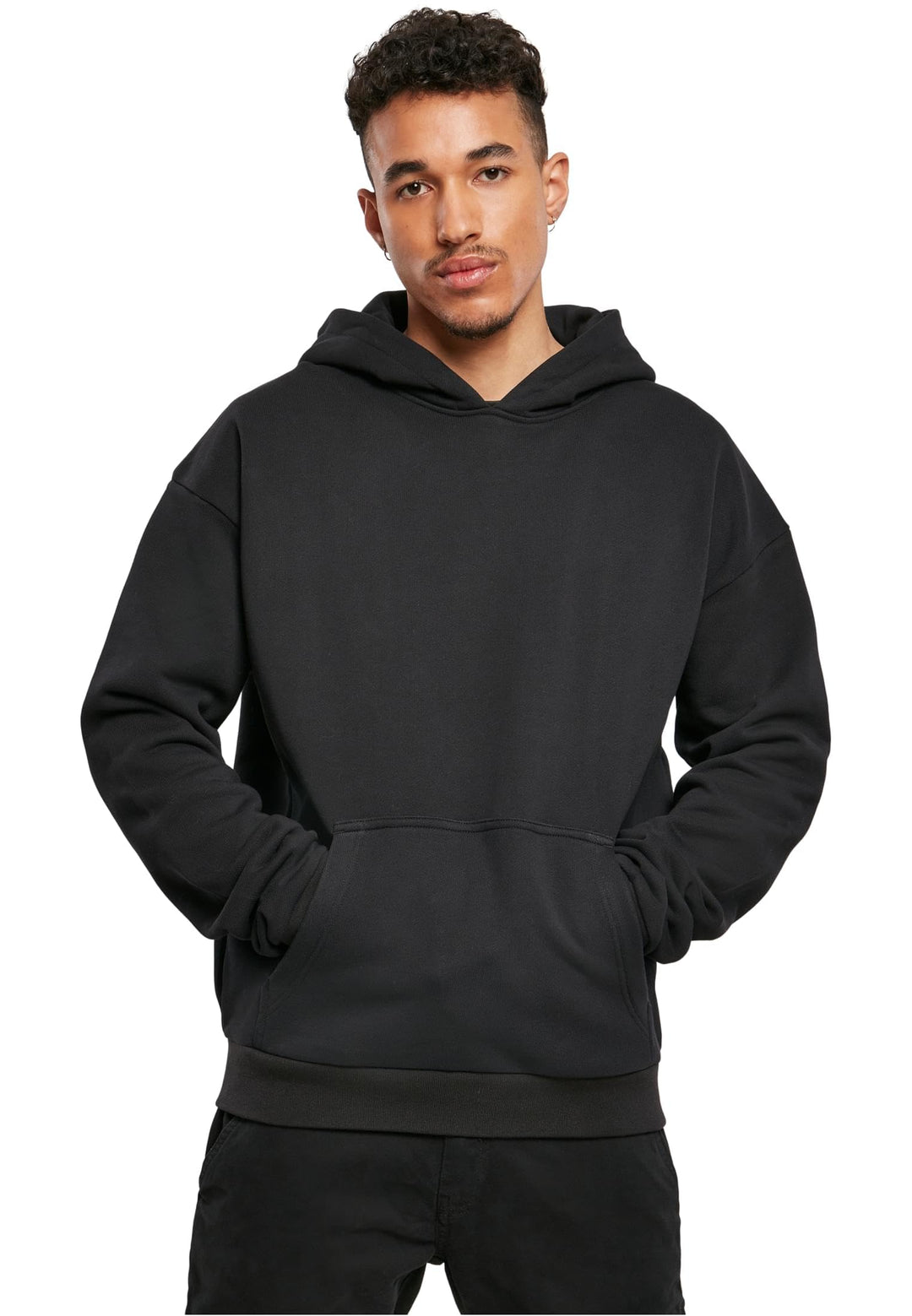 Build Your Brand Herren Ultra Heavy Cotton Box Hoody Kapuzenpullover S Schwarz, S Schwarz