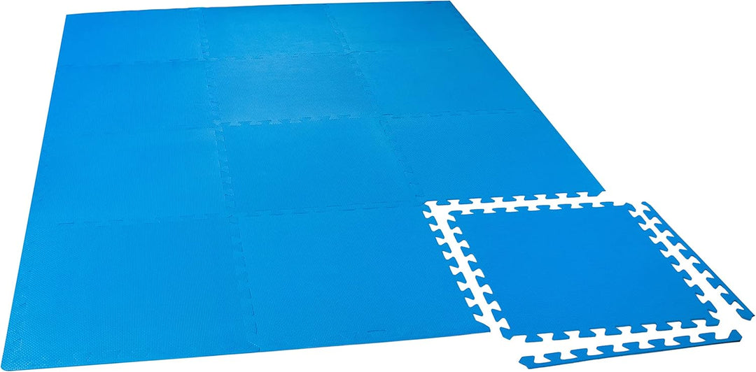 Hummelladen Poolunterlegmatte aus Eva in Blau - 0,5cm dick - 50x50cm - passend zu einem Family Pool