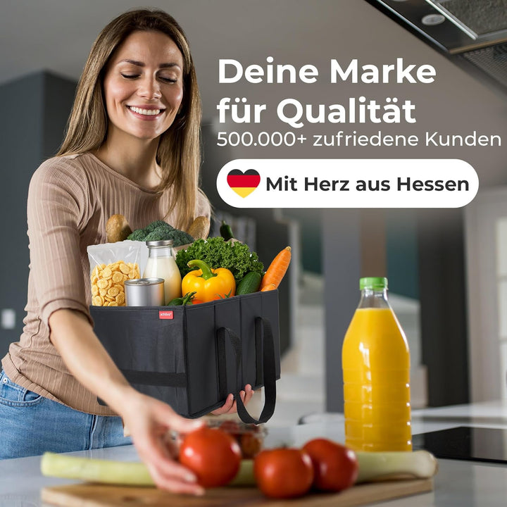 achilles Kühlkorb, Einkaufstasche mit Kühlfunktion, Tasche mit Kühleinsatz, Faltbare Kühlbox, Kühl-K
