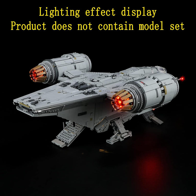 GEAMENT LED Licht-Set Kompatibel mit Lego UCS Razor Creast - Beleuchtungsset für Star Wars 75331 Bau