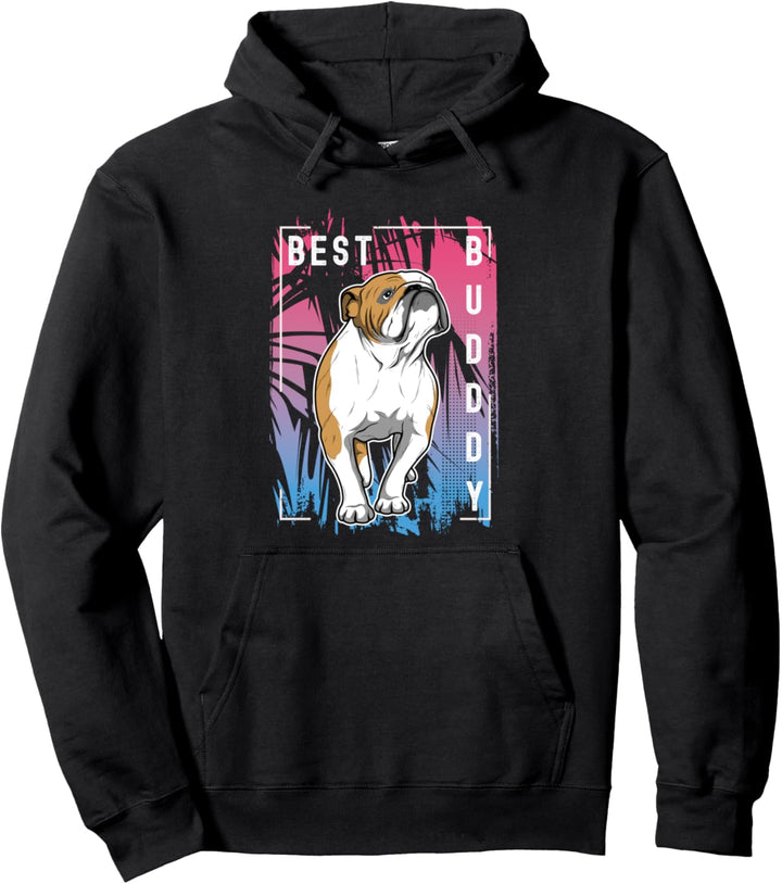 Englische Bulldogge Kapuzenpullover Geschenk Pullover Hoodie