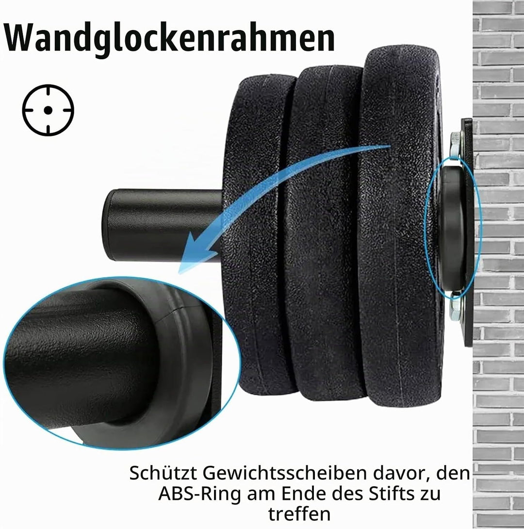 2 Stück Hantelscheibenständer, 50MM Hantelscheiben Halterung wandmontiert Wall Mounted Weight Plate
