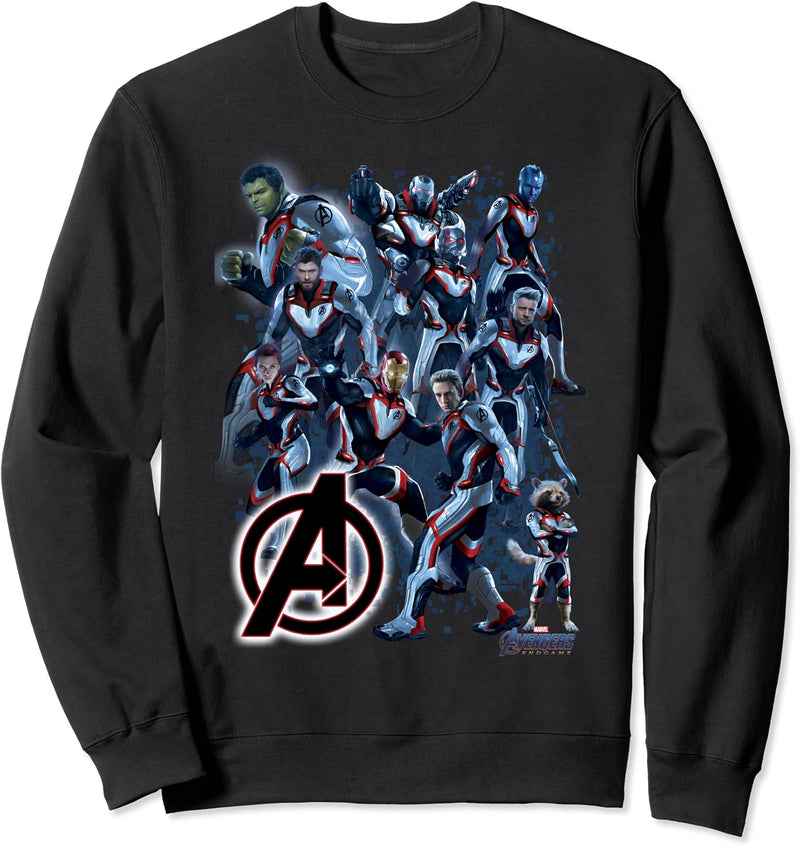 Marvel Avengers: Endgame Group Shot Pixels Sweatshirt