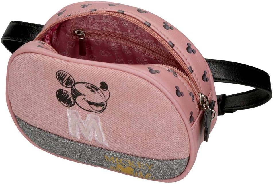 Disney Mickey The Blogger Kleine Gürteltasche Rosa 17x12x6 cms PVC und Polyester, Gürteltasche