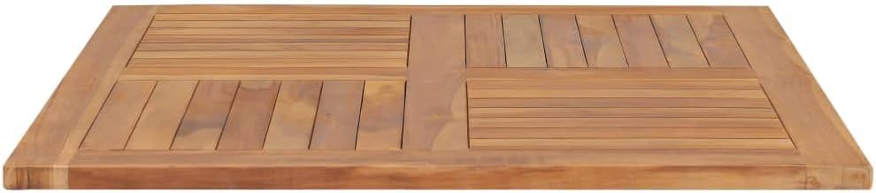 BADJAS Tischplatte Massivholz Teak Quadratisch Schreibtischplatte, DIY Stabile Esstisch, Schreibtisc