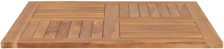 BADJAS Tischplatte Massivholz Teak Quadratisch Schreibtischplatte, DIY Stabile Esstisch, Schreibtisc