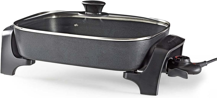 Elektrische Pfanne - 40 cm - Dickwandiges Aluminium-Gussgehäuse Single, Single