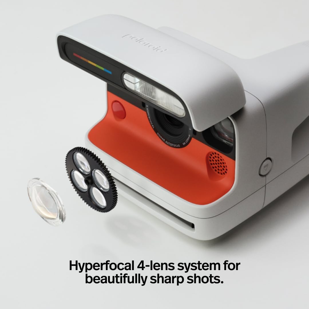 Polaroid FLIP - Pack Sofortbildkamera Schwarz + Farbfilm (16 Fotos)