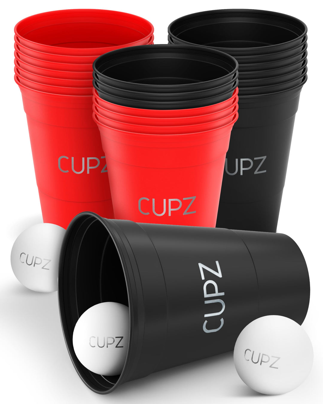 CUPZ - ESTD. 2022 - Becher Set 22 Hartplastikbecher - Wiederverwendbar und Spülmaschinenfest - Perfe