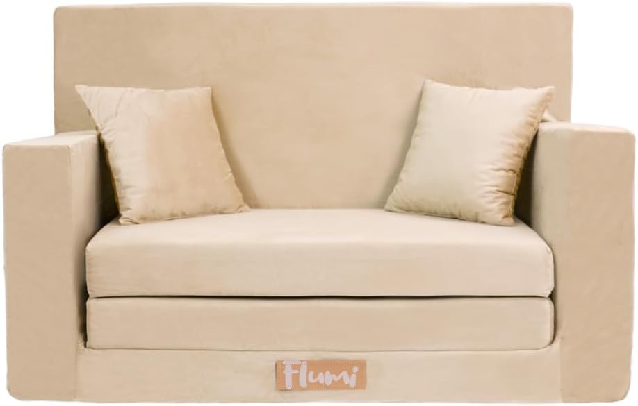 Flumi Personalisierte Kindercouch: Mini Schlafsofa für Kinderzimmer, Kuschelecke, Spielsofa, Kinders