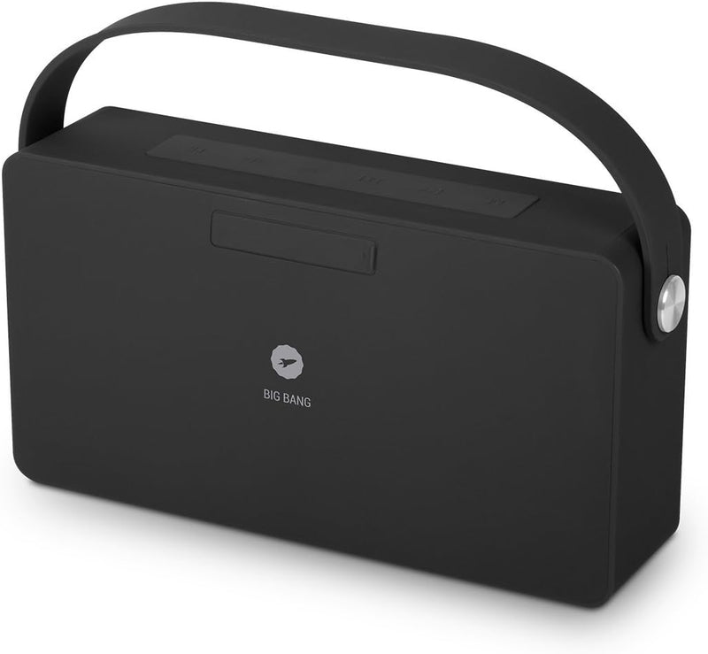 SPC Big Bang 16 W Rechteck schwarz – Tragbare Lautsprecher (16 W, verkabelt u. Kabellos, Bluetooth/3