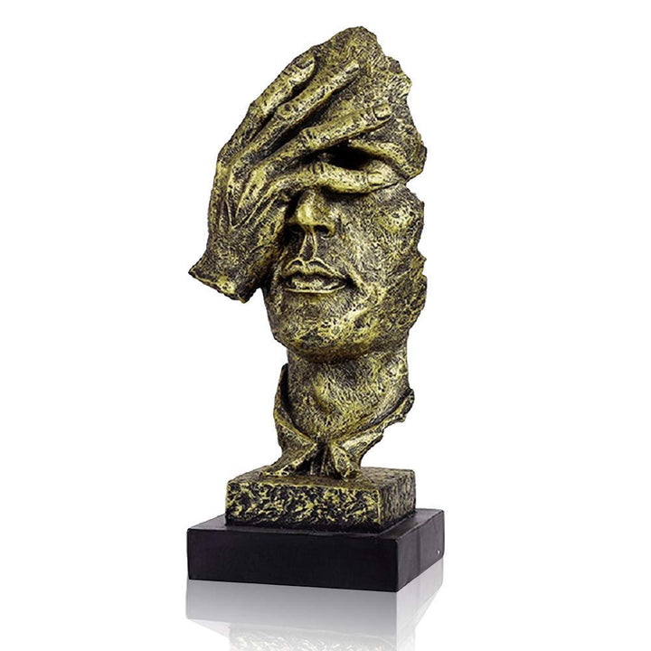 LEPENDOR Abstrakter und kreativer Schreibtisch Dekorationen Die Gesichtsdenker Statue, Handgefertigt