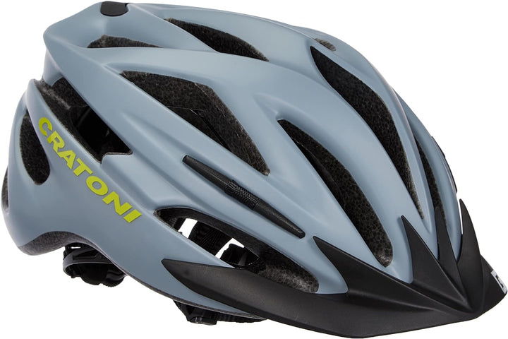 Cratoni Unisex – Erwachsene Pacer+ Fahrradhelm, Grau, S-M (54-58 cm)