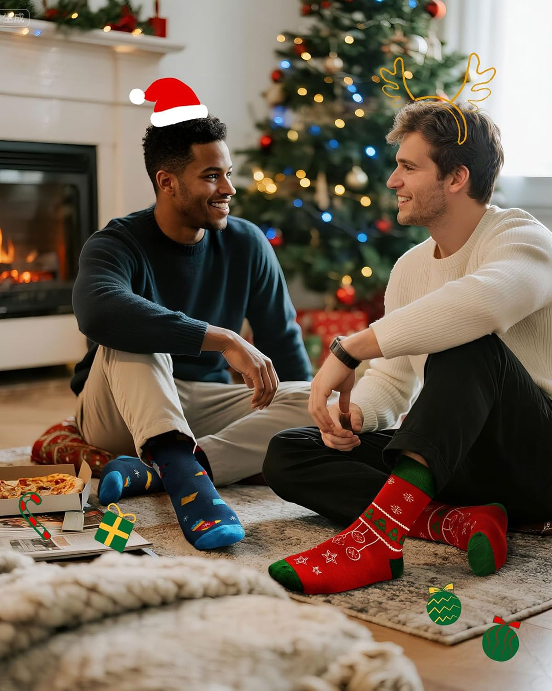 Jeasona Adventskalender 2025 Frauen/Männer Adventskalender Socken Damen/Herren 39-42 Mehrfarbig-9950