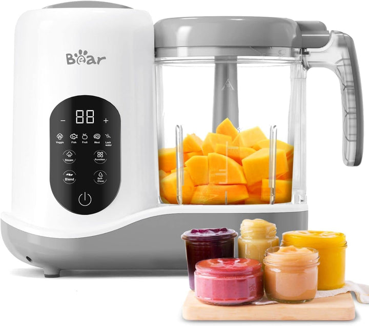 Bear Babynahrungszubereiter,Eine Stufe Baby Food Maker Dampfgarer Mixen,Automatisches Kochen & Zerkl